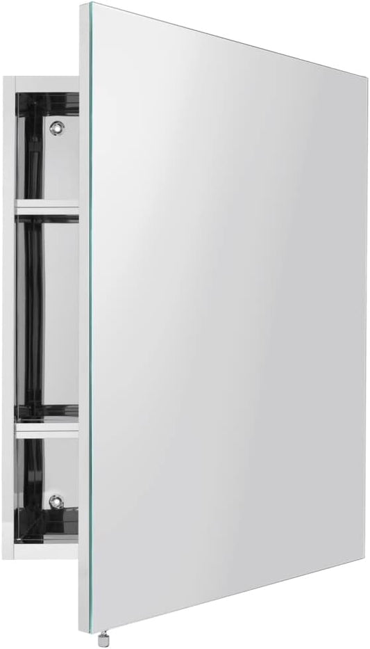 Movo Medicine Cabinet Mirror,18 inch x 24 inch Frameless Mirror Medicine Cabinets for Bathroom,Surface Mount Bathroom Medicine Cabinet with Mirror