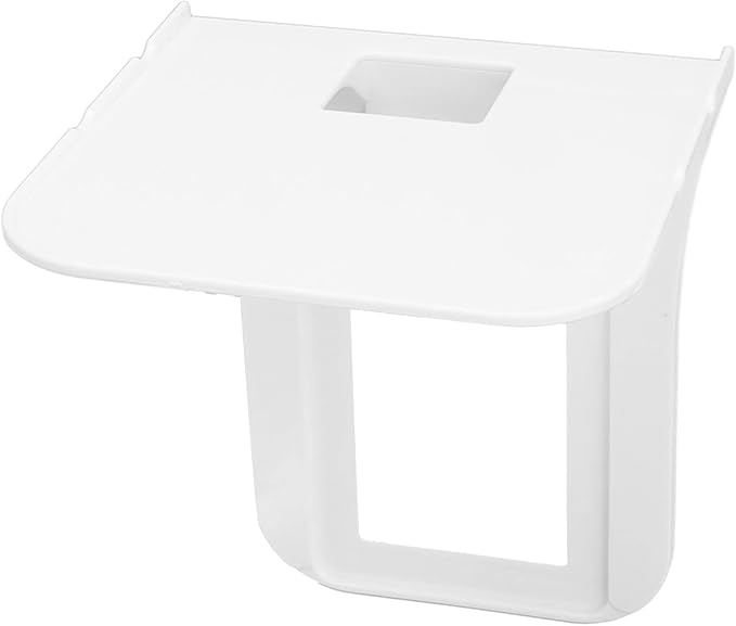 Garosa Plug Shelf Wall Mounted Outlet Shelf with Hole Simple Power Charger Shelf for Bathroom Kitchen Garage Floor Table Sensors
