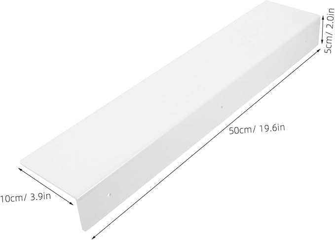 ABOOFAN Adhesive Gap Shelf for Bathroom and Kitchen No Drill Space-Saving Divider Waterproof Extendable Board for Organizing 2-Pack