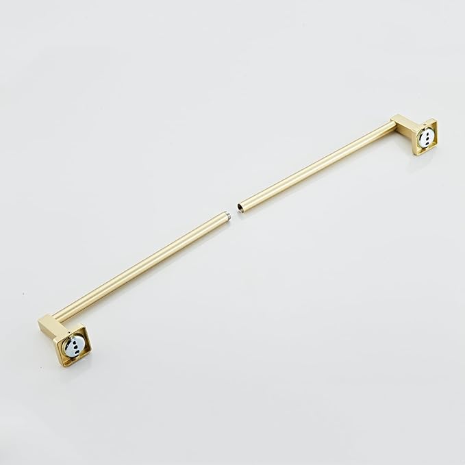 Wall Mounted Towel Rack for Bathroom, 24 Inch Brushed Light Gold Towel Bar with Stainless Rack and Hand Towel Holder, Bathroom Towel Racks and Shower Towel Rack (Gold, 26 Inch)