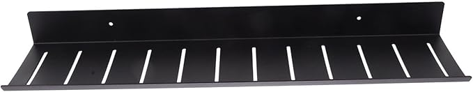 HEALLILY Wall-Mounted Storage Hanging Shelf for Bathroom Over Toilet Shelf Space-Saving Black