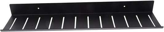 HEALLILY Wall-Mounted Storage Hanging Shelf for Bathroom Over Toilet Shelf Space-Saving Black
