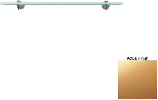 1510-500 Gold Glass Shelf 27 1/2'' X 4''