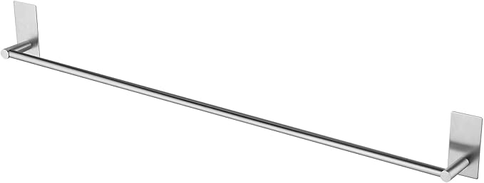KES Adhesive Towel Bar 30-Inch Bathroom No Drill Towel Holder Sticky on Towel Rack Easy Install SUS304 Stainless Steel Rustproof Brushed Finish, A7000S75B-2