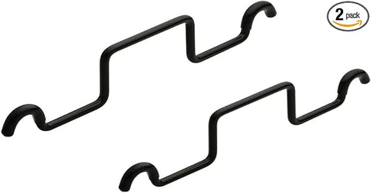 Set of 2 TAG Hardware Hamper Replacement Steel Handles Black Without bags