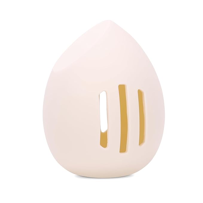 Makeup Sponge Holder, Cosmetic Travel Cases, Beauty Blender Storage, Durable Silicone Organizer for Wet or Dry Makeup Sponges, Space-Saving, Easy to Clean (white)
