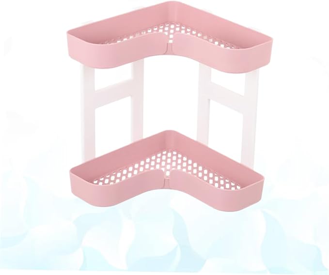 ULTECHNOVO Plastic Rack Corner Shelf Desk Stand Bathroom Shelves Capacity Environmental Material