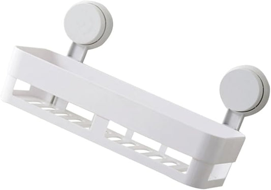 PRETYZOOM Bathroom Wall Rack Plastic Shelf Toilet Hanging Shelf Organizer Punch Storage Rack