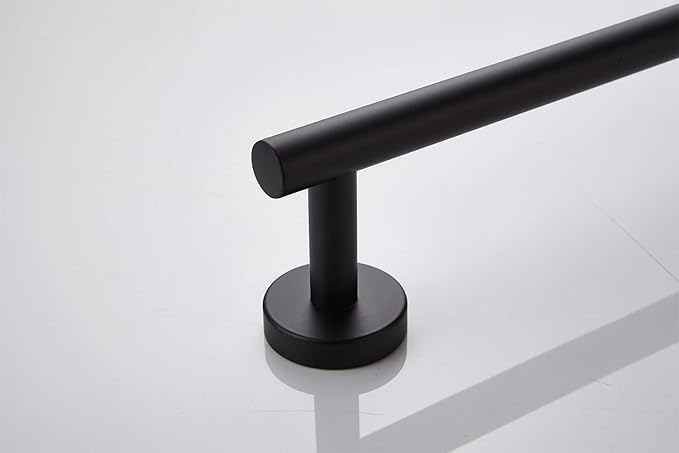 TocTen Bath Towel Bar - Thicken SUS304 Stainless Steel Bathroom Towel Holder, Towel Rod for Bathroom Heavy Duty Wall Mounted Towel Rack Hanger (36IN, Matte Black)