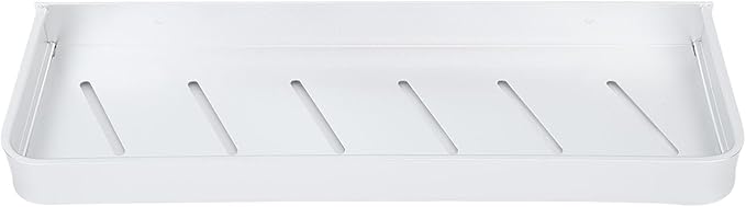 Tbest Wall Mounted Bathroom Storage Rack, Space Aluminum Shelf for Bathroom with Hooks, Drill Mounted Toilet Storage Shelf (40cm)