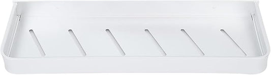 Tbest Wall Mounted Bathroom Storage Rack, Space Aluminum Shelf for Bathroom with Hooks, Drill Mounted Toilet Storage Shelf (40cm)