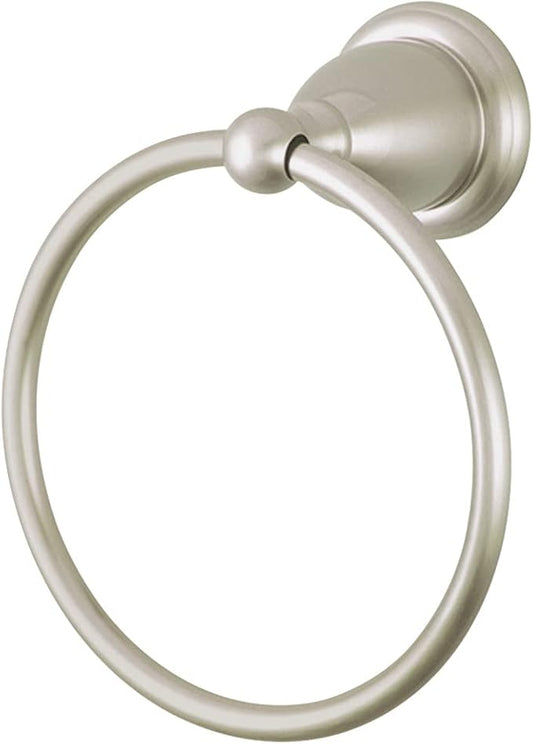 Kingston Brass BA1754SN Towel-Ring, 6", Brushed Nickel