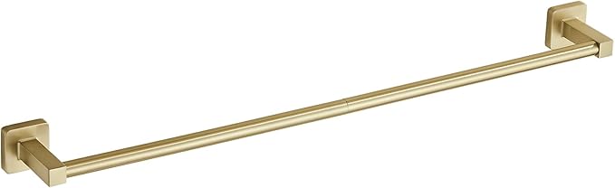 Wall Mounted Towel Rack for Bathroom, 24 Inch Brushed Light Gold Towel Bar with Stainless Rack and Hand Towel Holder, Bathroom Towel Racks and Shower Towel Rack (Gold, 26 Inch)