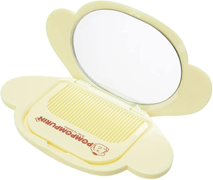 Sanrio 963801 Pompompurin Face Mirror & Comb Set