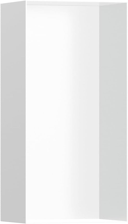 hansgrohe XtraStoris Minimalistic Recessed Wall Niche with Open Frame 12"x 6"x 4" in Matte White, 56070700