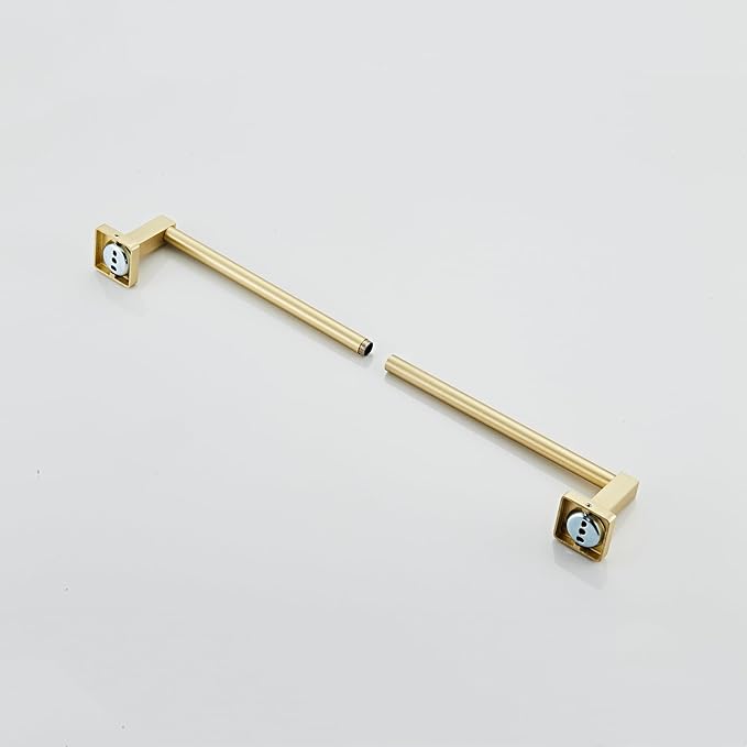 Wall Mounted Towel Rack for Bathroom, 18 Inch Brushed Light Gold Towel Bar with Stainless Rack and Hand Towel Holder, Bathroom Towel Racks and Shower Towel Rack (Gold, 20 Inch)