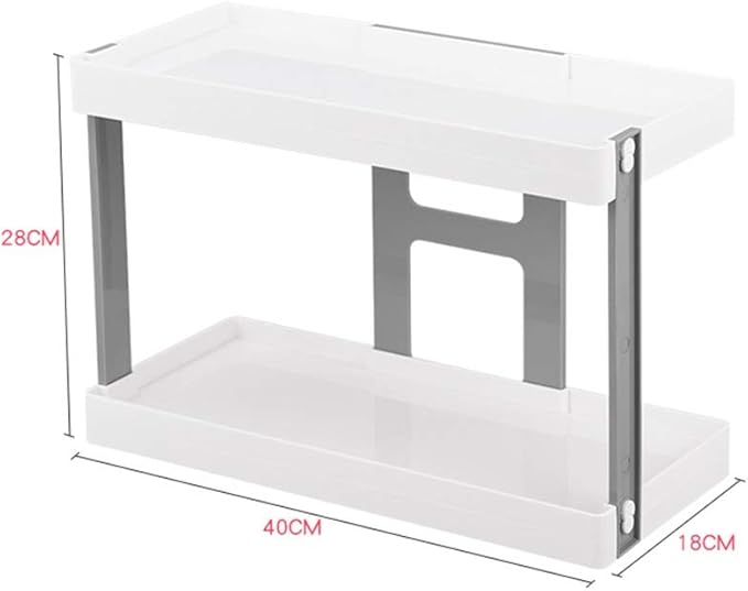 WFF Non-Perforated Kitchen Bathroom Shelf Floor Knife Rack Countertop Supplies Seasoning Kitchenware Storage (Color : C)