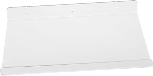 VOSAREA Floating Bathroom Shelf Clear Acrylic Wall-Mounted Storage Rack for Toiletries Cosmetics Small for Home Kitchen and Office Decor
