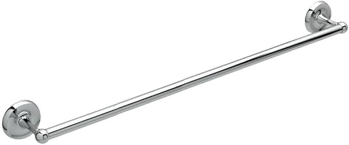 Gatco 5078 Designer II Towel Bar, Wall-Mounted Bathroom Towel Holder, 30" Length (Chrome Finish)