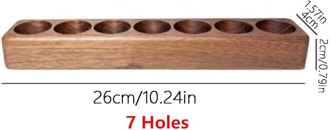 Wood Essential Oil Holder Stand,Essential Oil Display Box, Oil Holders for Essential Oils, Holds 7 (10ml) Bottles,Vanity Tabletop Cosmetic Storage Organizer Rack