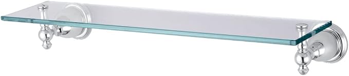 Kingston Brass BA7979C English Vintage Glass Shelf , Polished Chrome,20-1/2"