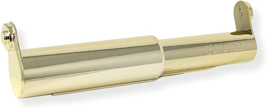 Teravan Standard Extender for Extra Large Toilet Paper, Converts TP Holders to Fit Double Rolls and Triple Rolls, Extended Tabs Fit Most Standard Fixtures, Easy to Use, Gold, 1 Unit