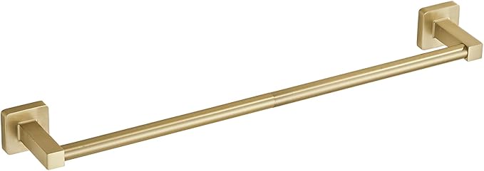 Wall Mounted Towel Rack for Bathroom, 18 Inch Brushed Light Gold Towel Bar with Stainless Rack and Hand Towel Holder, Bathroom Towel Racks and Shower Towel Rack (Gold, 20 Inch)
