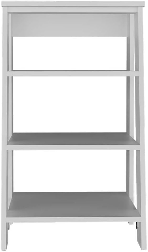 HomeStock Bathroom Shelf Freestanding - 4 Tier Open Storage Organizer - White