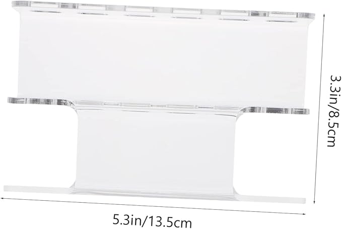 FOMIYES 1Pc Acrylic Tweezers Display Stand Rack for Eyelash Extensions Holder for Organized Storage and Easy to Clean Tweezers Rack for Professional Home Use