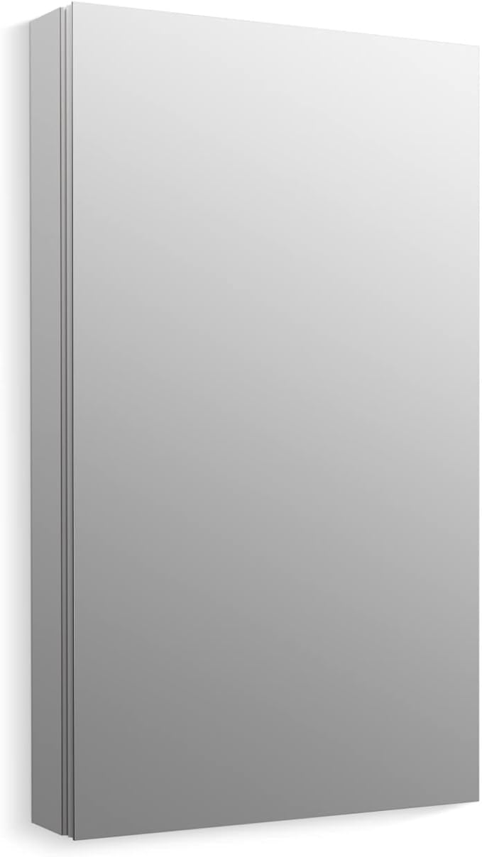 KOHLER K-28031-NA Verdera Medicine Cabinet with Slow-Close Mirror Door & Adjustable Shelves, Rectangular Frame, 24" x 40"