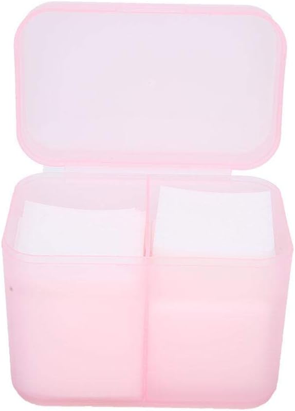 ZJchao 2 Grids Nail Art Storage Box, Nail Nail Supply Holder Nail Polish Remover Pen For Acrylic Powders & Liquids False-Nail-Acrylic-Powders-And-Liquids Container Case()