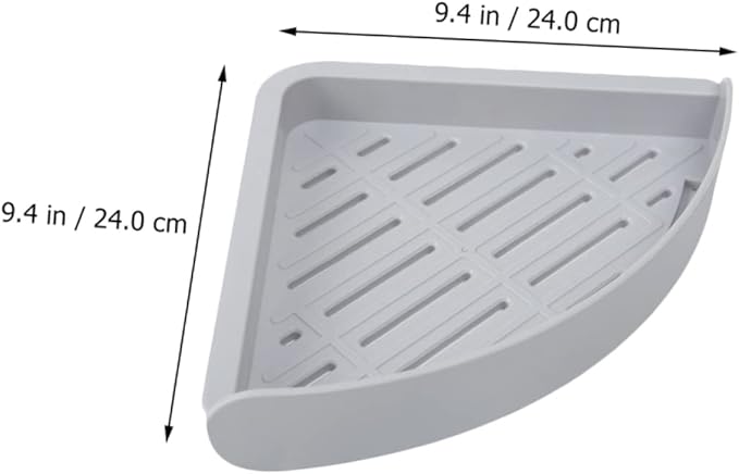 2pcs Triangular Punch Bathroom Corner Storage -Mounted Shelves for Toiletries Easy Installation Space-Saving Design