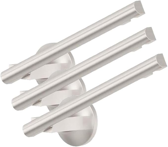 Pfister BPHPFM0GS Pfirst Modern Toilet Paper Holder, Spot Defense Brushed Nickel (Pack of 3)