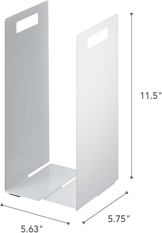 Yamazaki Home Tower Interlocking Towel Organizer - Bathroom Storage Shelf Rack - Steel