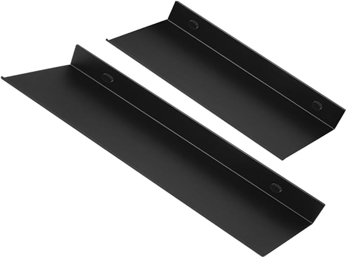 OUNONA 4sets Metal Floating Shelves for Bathroom Wall Mounted Storage Rack Space Display Holder for Home Organization and Decor 2pcs*4