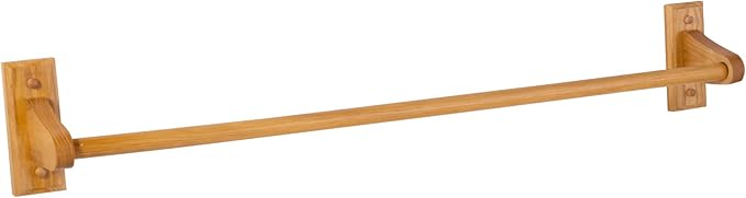 Design House Dalton Towel Bar, 30 in, Wall Mount, Easy Installation, Wood, Honey Oak, 30 in L x 5 in W x 3.62 in H, 561167