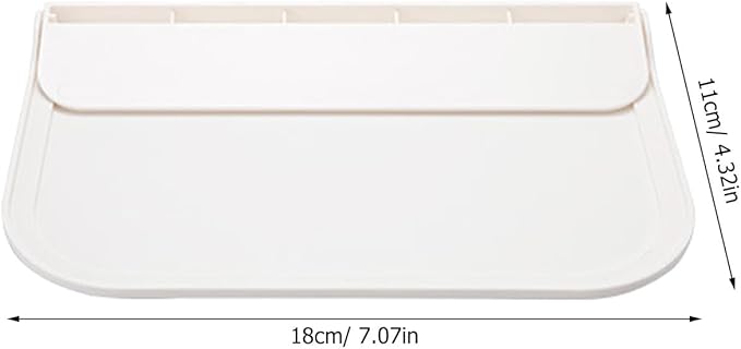 Garneck 2pcs Small Foldable Plastic Adhesive Wall Shelf for Bathroom Storage, Phone and Soap Organizer, Space-Saving Floating Shelves for Dorms and Home