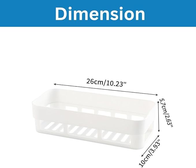 Plastic Bathroom Accessories, Bathroom Rack, Bathroom Shelf Organizer, Wall Mounted Shelf, Bathroom Hardware & Accessories, Storage Racks (2 Pcs Plastic White Shelf)