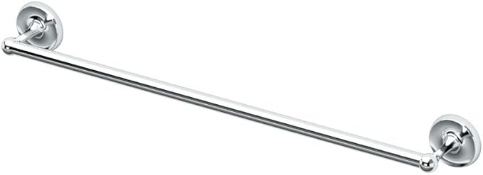 Gatco 5070 Designer II Towel Bar, Wall-Mounted Bathroom Towel Holder, 24" Length Chrome Finish