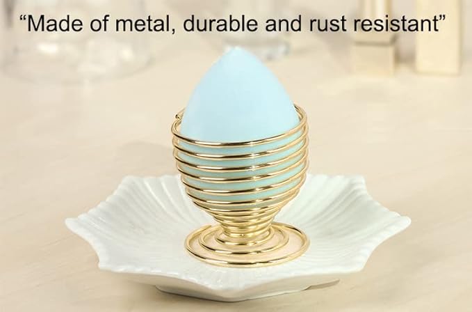 AKOAK 1 Pack Gold/Rose Gold Round Puff Storage Rack, Makeup Egg Drying Rack, Makeup Gourd Puff Sponge Display Rack Beauty Tools (Gold)