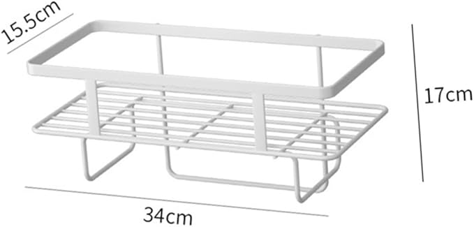 Ciieeo Bathroom Organizer Shelf Carbon Steel Multi-use Storage Rack Over The Toilet Organizer Easy Install Bathroom Shelving