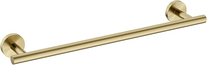 Luxbaro Brushed Gold Towel Bar 24 Inch (Total Length 26-Inch), Thicken Towel Rack for Bathroom Wall, SUS304 Stainless Steel Towel Rod, Modern Home Decor