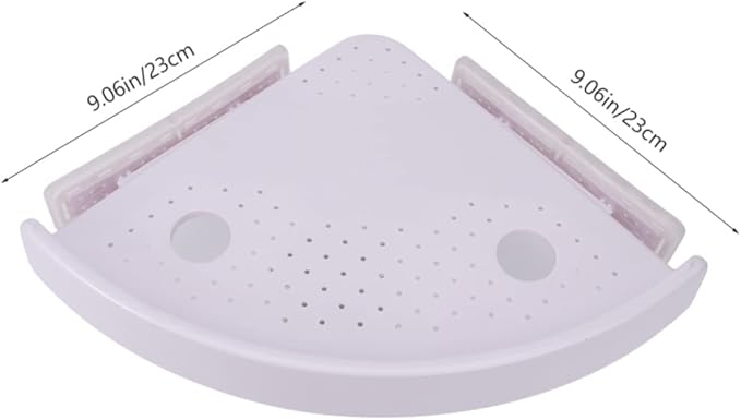 Veemoon Triangle Storage Rack Bathroom Shelf Over Toilet Wall Mount Rack for Shampoo Soap Toothpaste