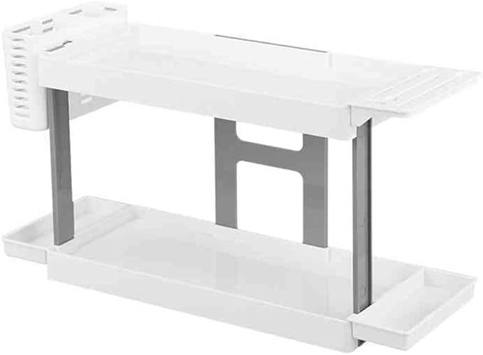 WFF Non-Perforated Kitchen Bathroom Shelf Floor Knife Rack Countertop Supplies Seasoning Kitchenware Storage (Color : B)