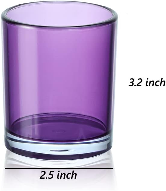 4pcs Purple Bathroom Accessories Set, Includes Soap Dispenser, Toothbrush Holder, Soap Dish and Tumbler