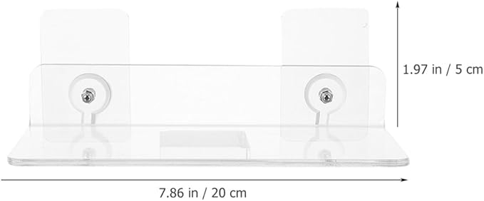 Acrylic Floating Wall Shelf Bathroom Storage Rack Organizer for Toiletries Kitchen Bedroom Office Transparent Modern Mounted Display