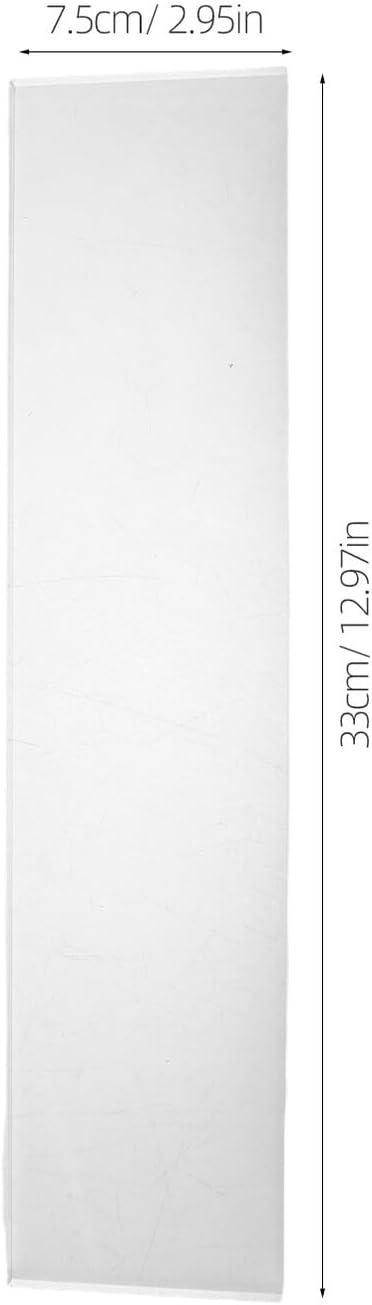 Toyvian 2pcs 13-inch Acrylic Floating Wall Ledge Shelves Medicine Cabinet Replacement for Bathroom Kitchen Storage and Organization