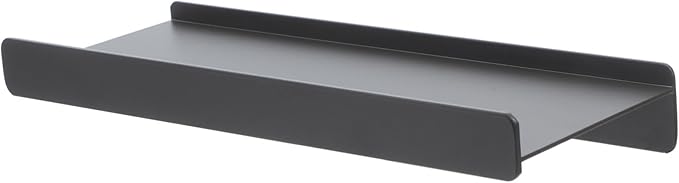 Zerodeko Bathroom Shelf Aluminum Alloy Floating Wall-Mounted Rack for Space-Saving Storage Bathroom Mirror Front Organizer Partitioned Design for Makeup and Grooming Items