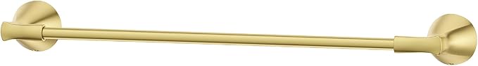Pfister Willa Bath Towel Bar for Bathroom, 24-Inch, Wall-Mounted, Screw-in, Brushed Gold Finish, BTBWLL2BG