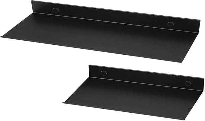 OUNONA 5sets Metal Bathroom Shelves Wall Mounted Storage Racks for Bathroom Easy Installation Stylish Design Space Saving Organization for Home Decor 2pcs*5